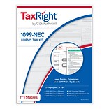ComplyRight TaxRight 2021 1099-NEC Tax Form Kit, 10/Pack (NECSC6103E10)