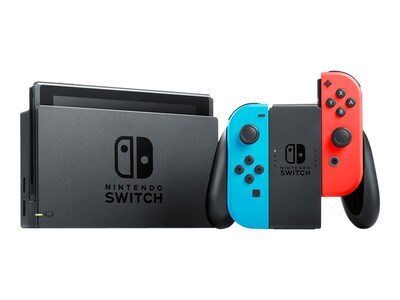 Nintendo Switch, LCD, Neon Blue/Red Joy-Con, 32GB, Black (HADSKABAA)