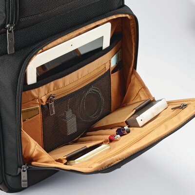 Samsonite Kombi Large Backpack Black/Brown Ballistic Nylon (92310-1051)