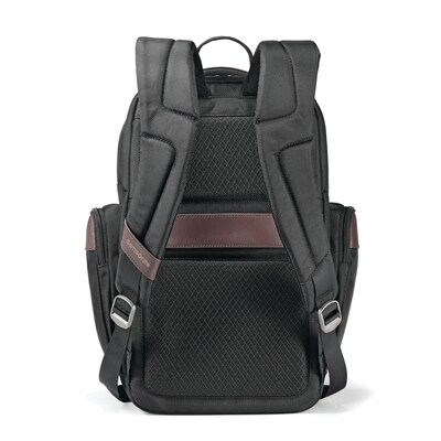 Samsonite Kombi 4 Square Backpack Black/Brown Ballistic Nylon (92312-1051)