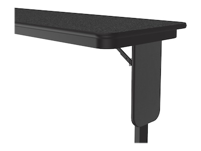 Correll Folding Table, 96" x 18", Black Granite/Black (SP1896TF-07)