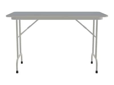 Correll Folding Table, 48 x 24, Gray (CF2448TF-15)
