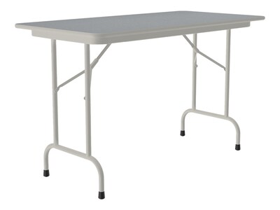 Correll Folding Table, 48" x 24", Gray (CF2448TF-15)
