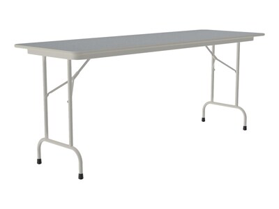 Correll Folding Table, 72" x 24", Gray (CF2472TF-15)