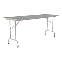 Correll Folding Table, 72 x 24, Gray (CF2472TF-15)