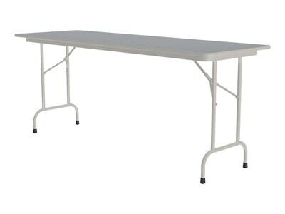 Correll Folding Table, 72" x 24", Gray (CF2472TF-15)