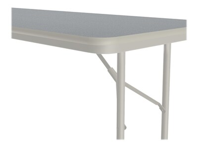 Correll Folding Table, 72" x 24", Gray (CF2472TF-15)