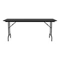 Correll Folding Table, 60 x 30, Black (CF3060TF-07)