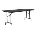 Correll Folding Table, 60 x 30, Black (CF3060TF-07)