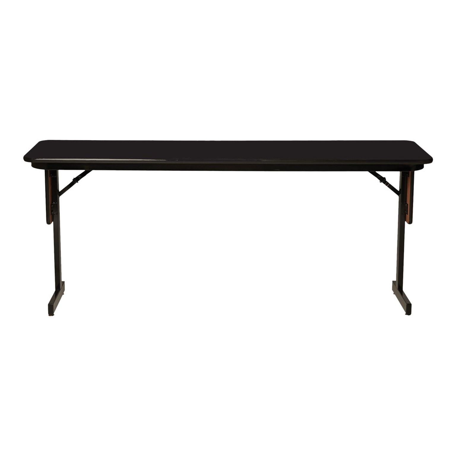 Correll Folding Table, 72 x 24, Black/Walnut (SP2472TF-01)