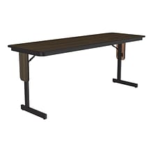 Correll Folding Table, 72 x 24, Black/Walnut (SP2472TF-01)