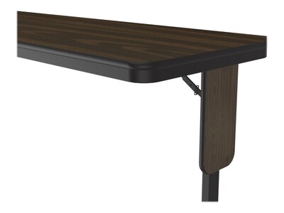 Correll Folding Table, 72" x 24", Black/Walnut (SP2472TF-01)