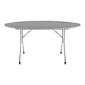 Correll Folding Table, 62 Dia., Gray (CF60TF-15)