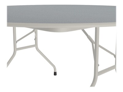 Correll Folding Table, 62" Dia., Gray (CF60TF-15)