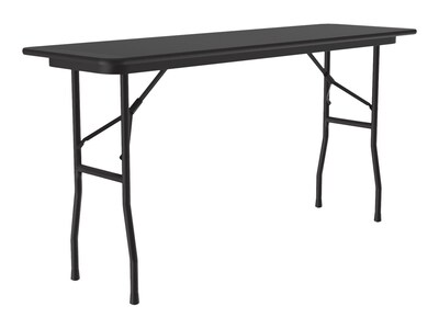 Correll Folding Table, 72" x 18", Black (CF1872TF-07)
