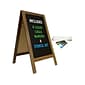 Excello Global Products A-Frame Chalkboard, Rustic, 40" x 22" (GPP-0001)