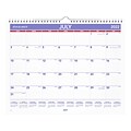 2022-2023 AT-A-GLANCE 12 x 15 Academic Monthly Wall Calendar, White/Purple/Red (AY8-28-23)