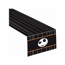 Amscan The Nightmare Before Christmas Halloween Table Runner, Black (570077)