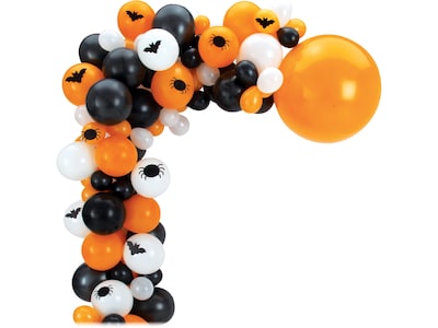 Amscan Halloween Baloon Garland Kit, Black/White/Orange (110750)