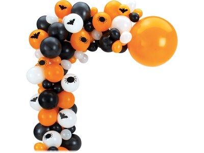 Amscan Halloween Baloon Garland Kit, Black/White/Orange (110750)