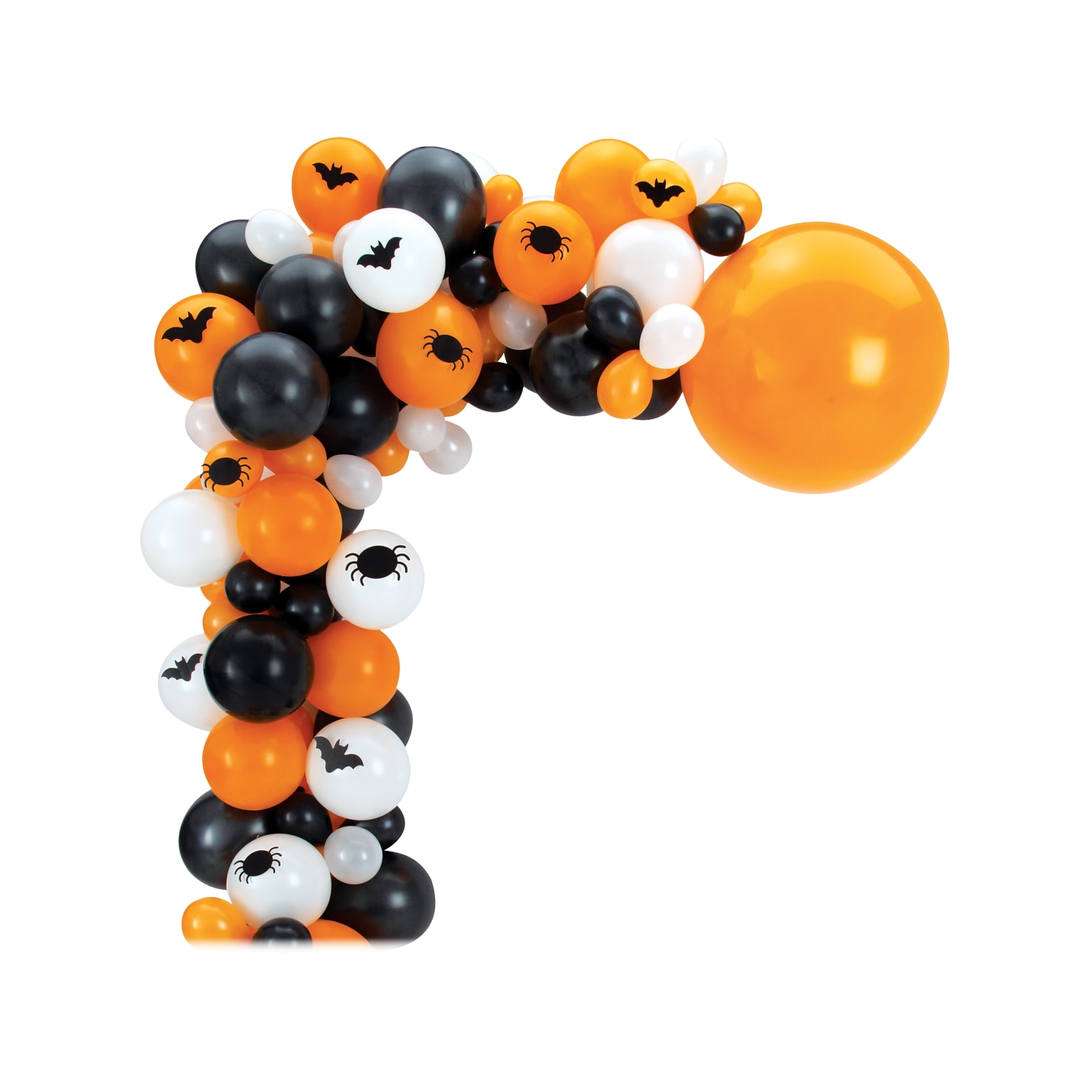 Amscan Halloween Baloon Garland Kit, Black/White/Orange (110750)