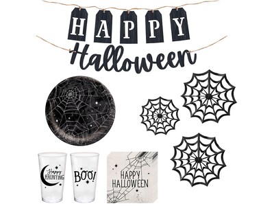 Amscan Spider Web Halloween Kit, Black/White (WL00015)