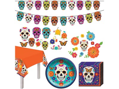 Amscan Die De Los Muertos Day of the Dead Party Kit, Multicolor (WL00016)
