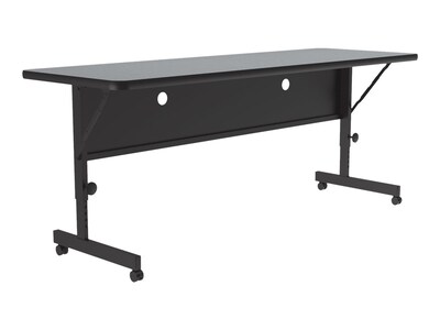 Correll Folding Table, 72" x 24", Gray Granite (FT2472TF-15)