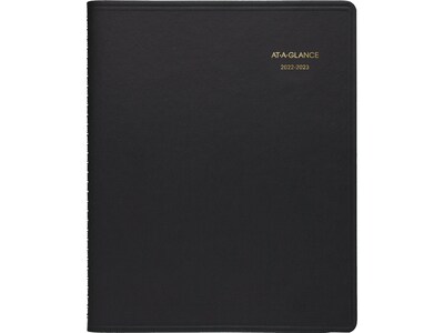 2022-2023 AT-A-GLANCE 9 x 11 Academic & Calendar Year Monthly Planner, Black (70-074-05-23)