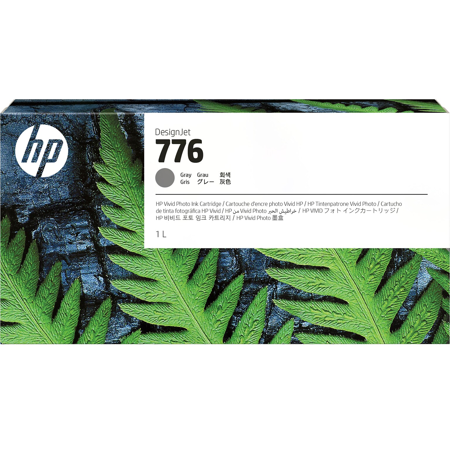 HP 776 Gray High Yield Ink Cartridge, Prints Up to 750 Pages (1XB05A)