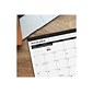 2022-2023 AT-A-GLANCE 17" x 21.75" Academic & Calendar Monthly Desk Pad Calendar, White/Black (SK2416-00-23)