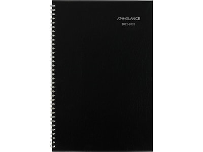 2022-2023 AT-A-GLANCE DayMinder 8 x 12 Academic Monthly Planner, Black (AY2-00-23)