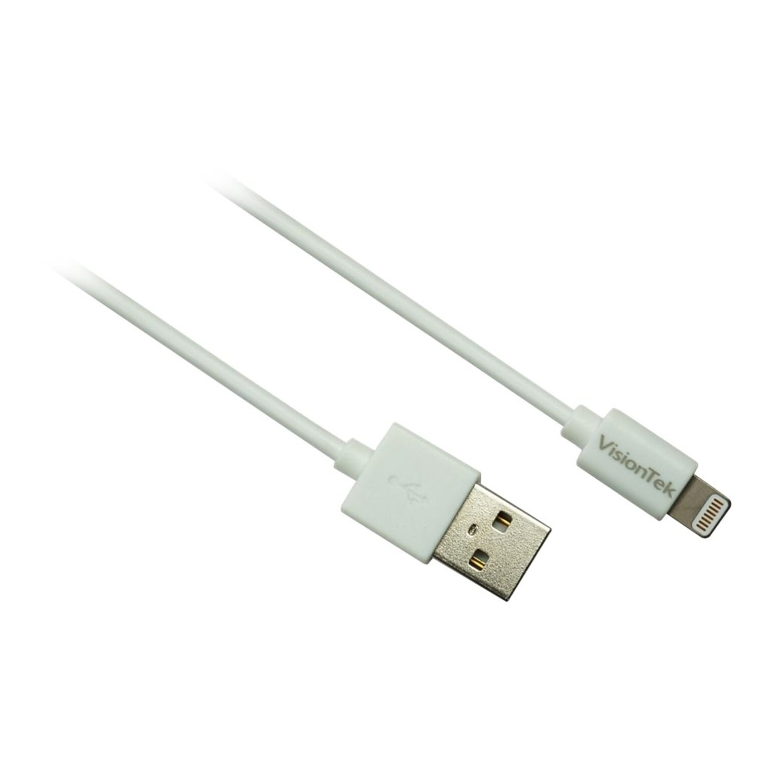 VisionTek 6.56 Lightning to USB A Cable, White (901199)