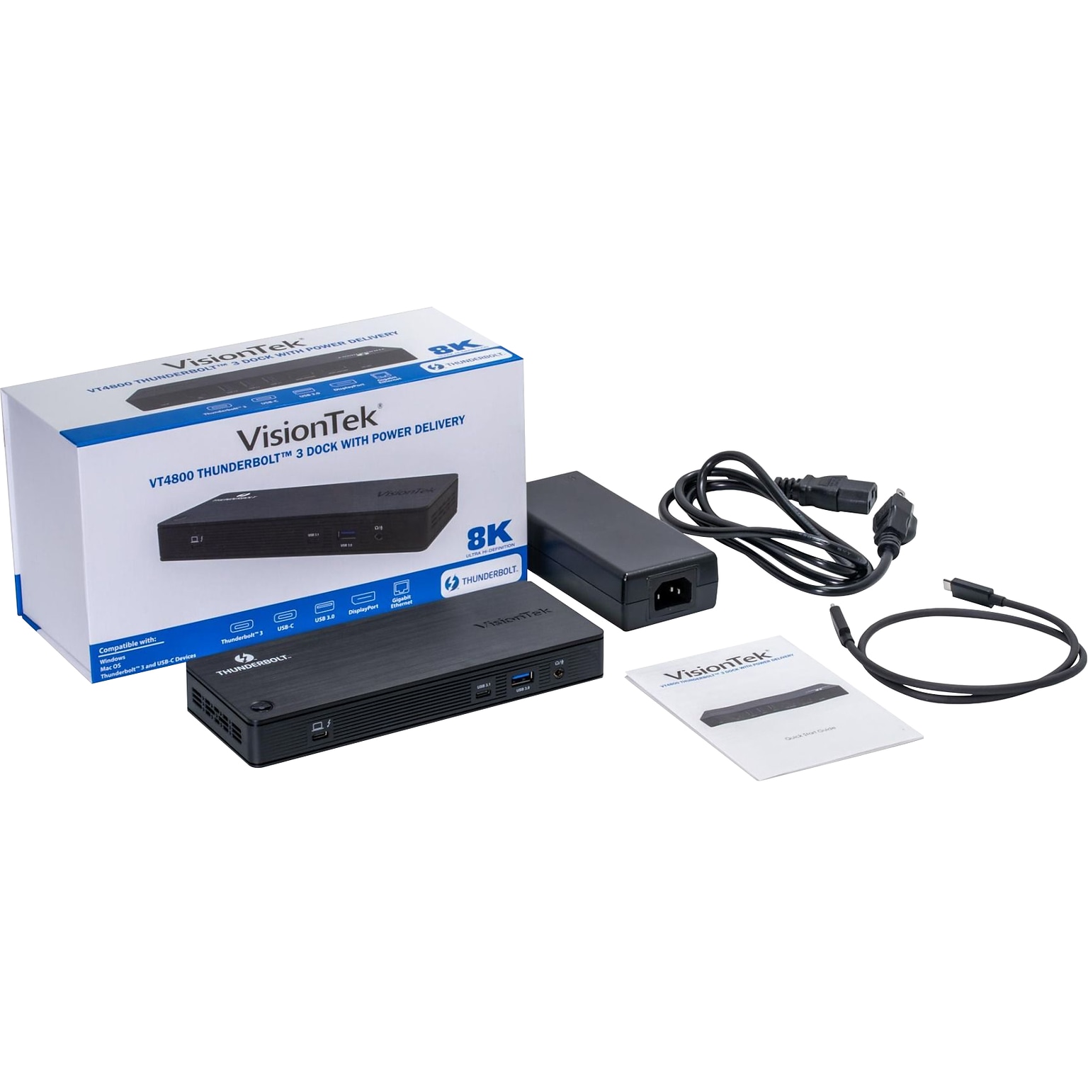 VisionTek VT4800 Dual Monitor Docking Station for Laptop (901292)