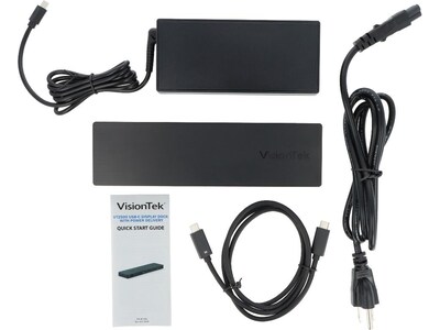 VisionTek VT2500 Triple Display USB-C Docking Station for Laptop (901381)