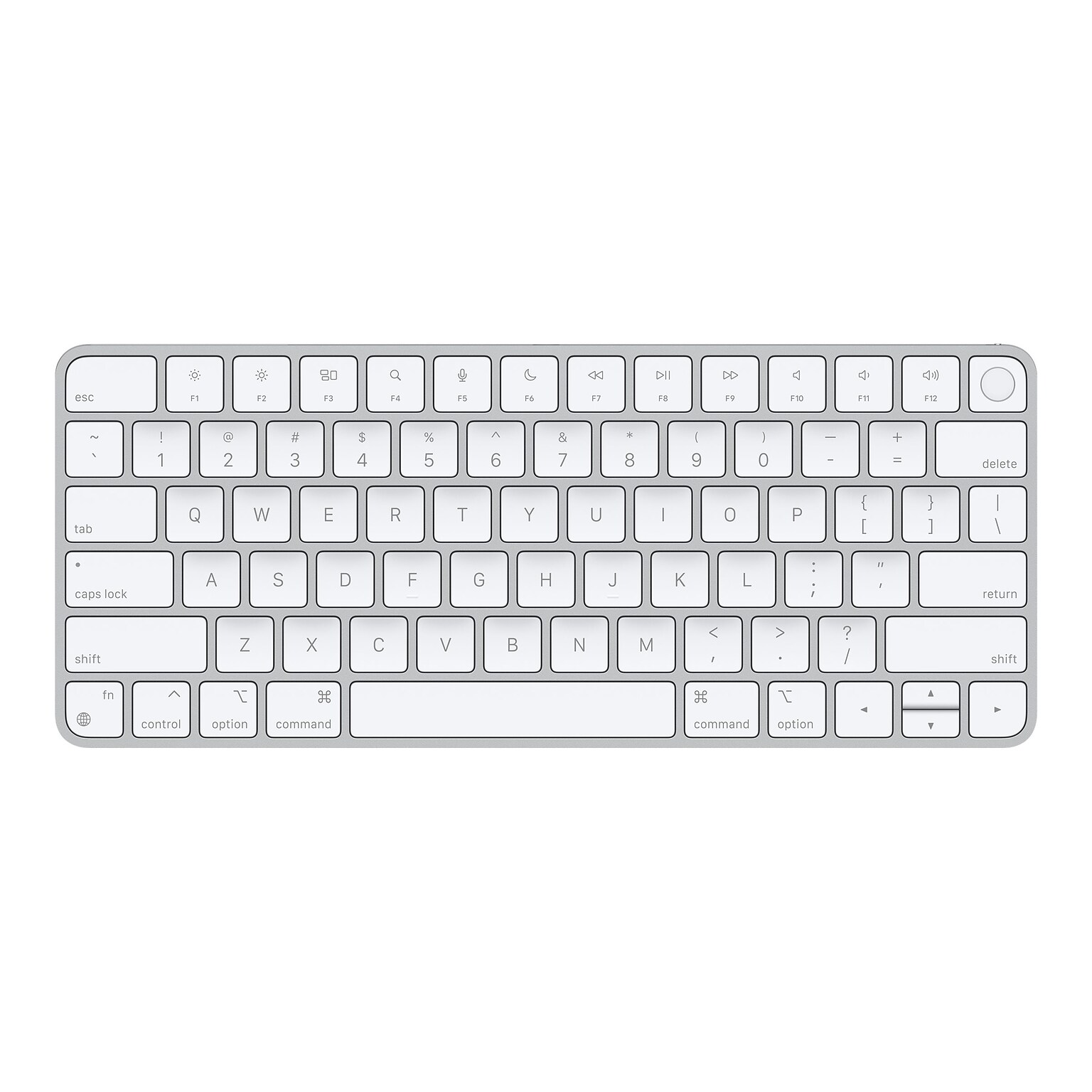 Apple Magic Keyboard with Touch ID Wireless, Silver/White Keys (MK293LL/A)