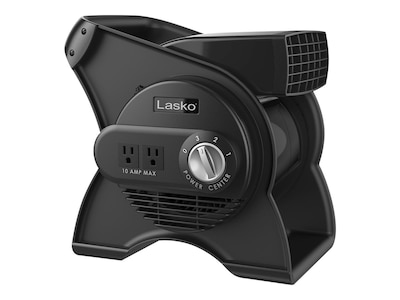 Lasko 12.24 3-Speed Floor Fan, Black (U12104)