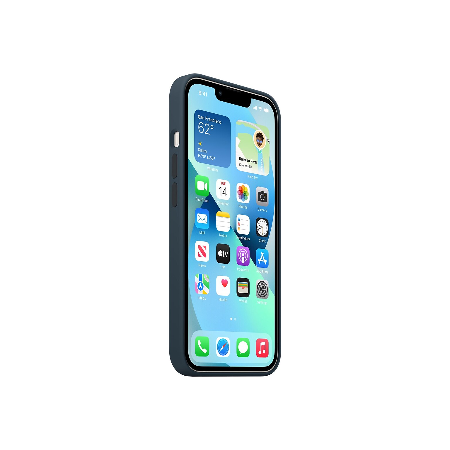 Apple MagSafe Phone Case for iPhone 13, Abyss Blue (MM293ZM/A)