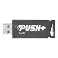 Patriot Push+ 64GB USB 3.2 Gen 1 Flash Drive (PSF64GPSHB32U)