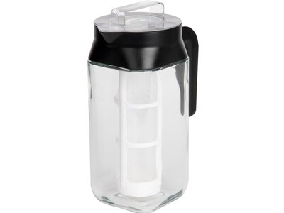 Mind Reader Cold Coffee 4-Cups Pourover Coffee Maker, Black/Clear (CCOFFBR1L-CLR)