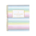 2022-2023 AT-A-GLANCE Simplified by Emily Ley Happy Stripe 8.5 x 11 Academic Weekly & Monthly Planner, Multicolor (EL80905A23)