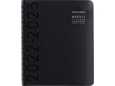 2022-2023 AT-A-GLANCE Contemporary 8.25 x 11 Academic Weekly & Monthly Planner, Graphite (70-957X-45-23)