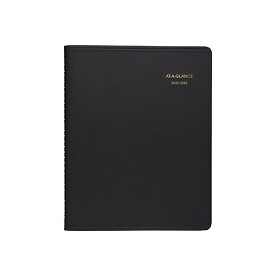 2022-2023 AT-A-GLANCE 7 x 8.75 Academic Weekly Planner, Black (70-958-05-23)