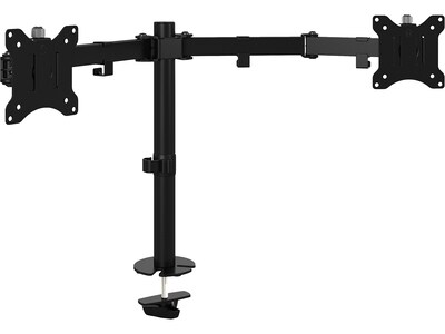 Bush Business Furniture Adjustable Dual Monitor Arm, 17-32, Satin Black (AC99893-03)