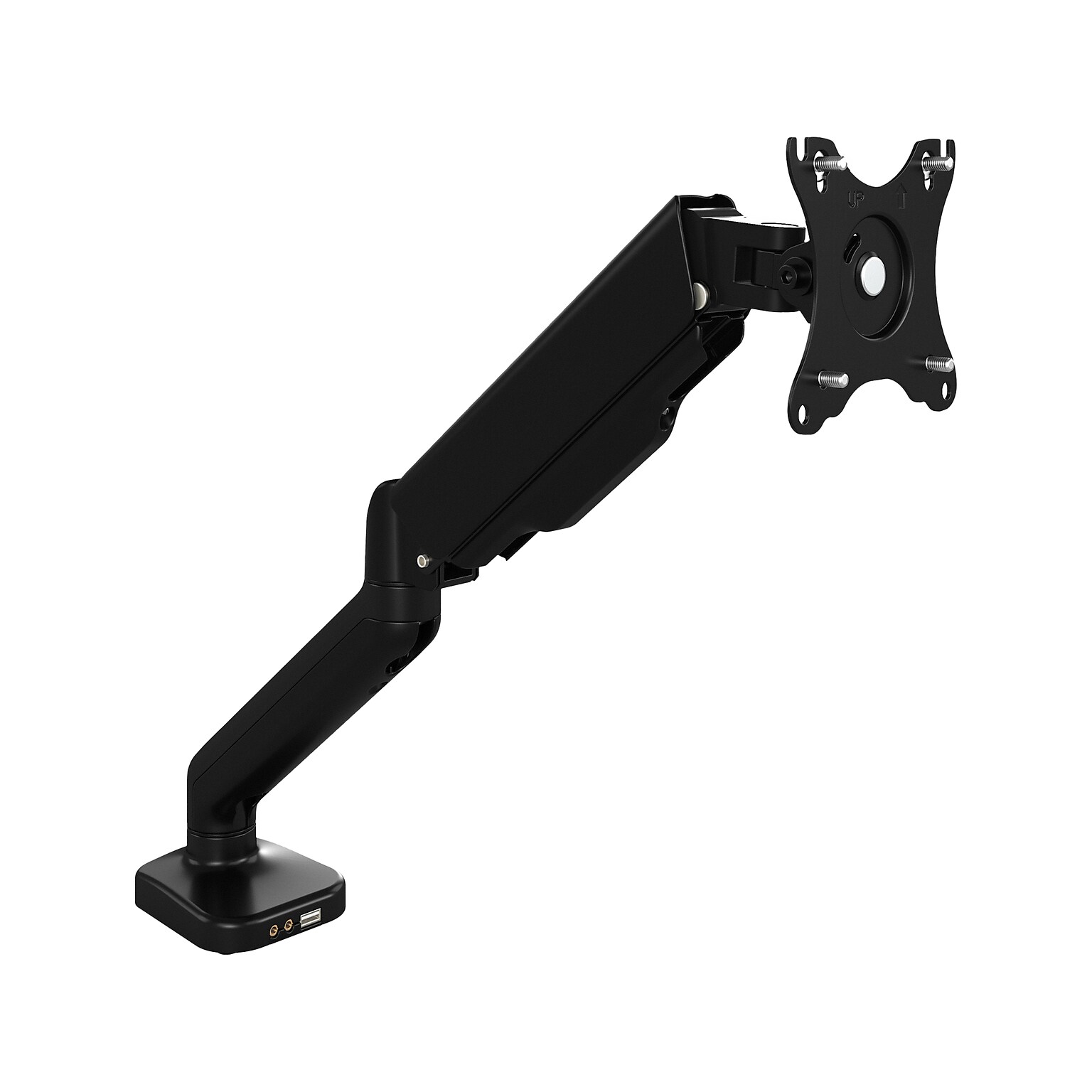 Bush Business Furniture Adjustable Monitor Arm, 17-32, Satin Black (AC99890-03)