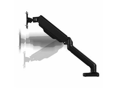 Bush Business Furniture Adjustable Dual Monitor Arm, 17"-32", Satin Black (AC99891-03)