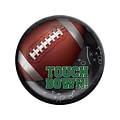 Amscan Tailgates and Touchdowns Football Plate, Black/Brown/Green, 60/Pack (722097)