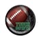 Amscan Tailgates and Touchdowns Football Plate, Black/Brown/Green, 60/Pack (722097)
