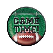 Amscan Tailgates and Touchdowns Football Plate, Green/Brown, 60/Pack (742097)