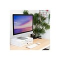 Mount-It! Riser with Storage, Up to 32 Monitor, White (MI-7365W)